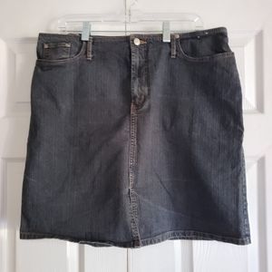 Vintage Faded Glory Jean Skirt Size 16